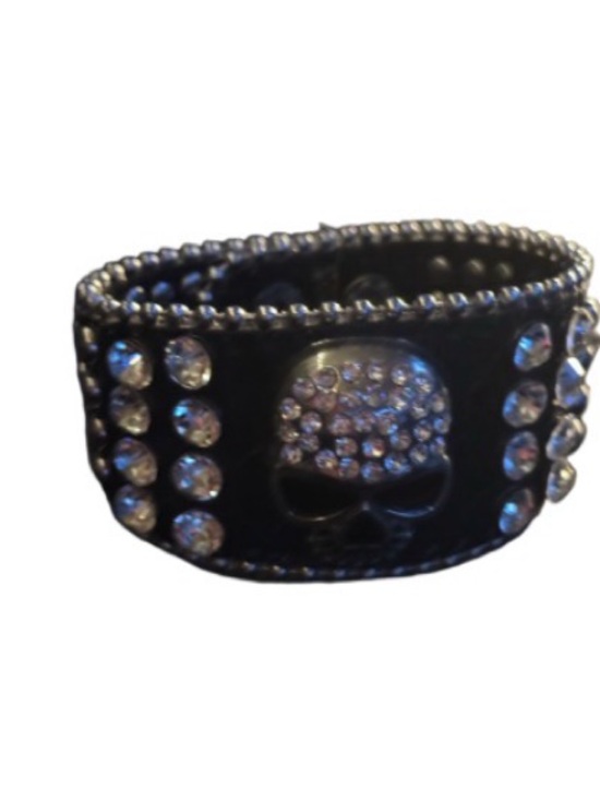 Jewelry - Black Rhinestone Skull Cuff Bracelet